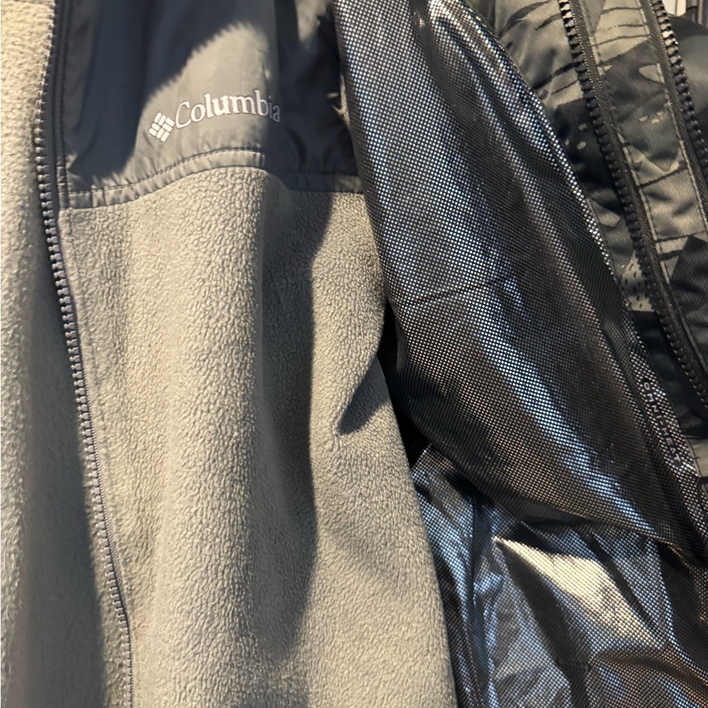 Columbia Youth Boys Camouflage Fleece Interchange Jacket - Picture 7 of 11